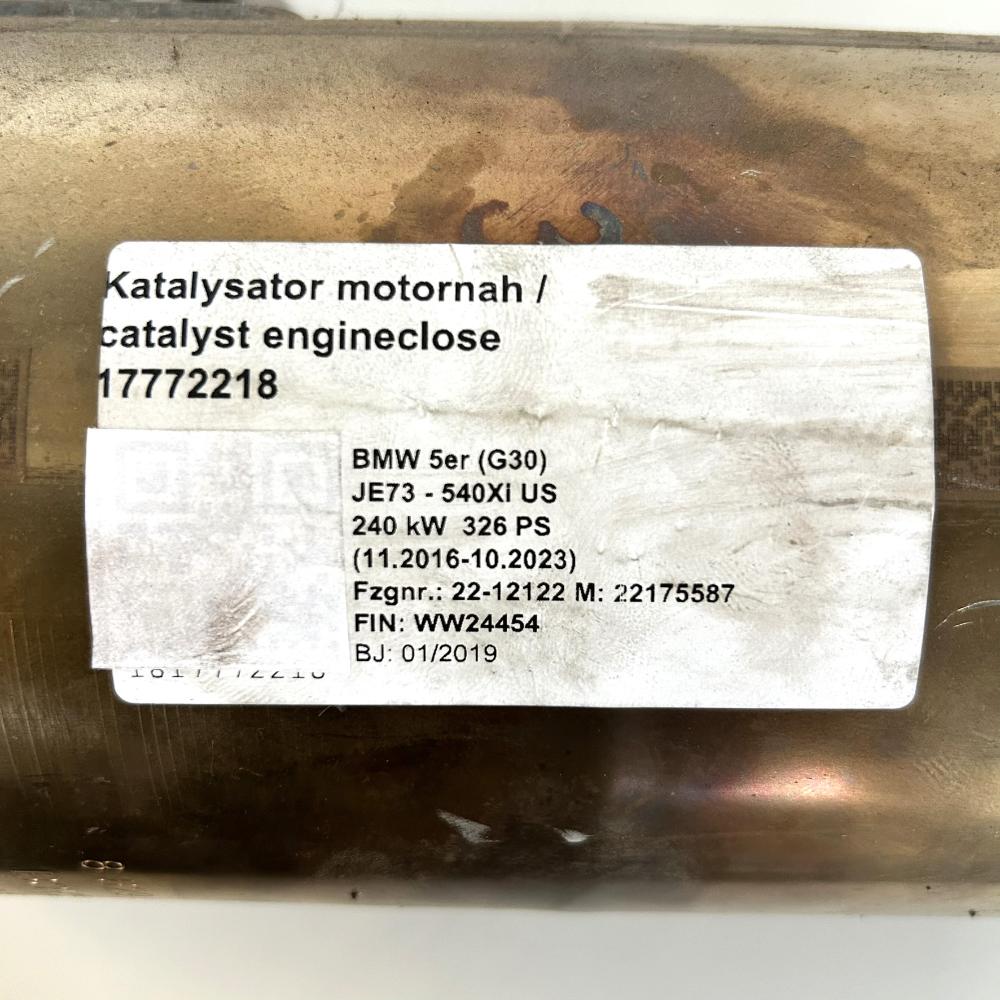 Originál BMW 5 G30 Katalyzátor RP 8652180 (8629908) - Obrázek 3